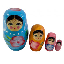 Russian Nesting Dolls Wooden Matryoshka Set 4 Pieces