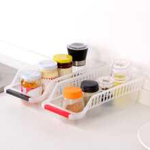 Lot de 2 bacs de rangement extensibles pour congélateur avec poignée - Paniers de congélation réglables, rangement universel pour la cuisine,