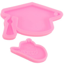 phíosa múnlaí le haghaidh roisín silicone candy cap baitsiléara hata céime muince crochta seodra locket