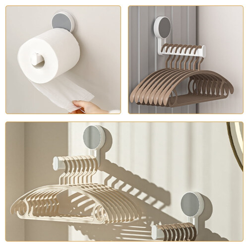 Paper Towel Hanger Wall Mount White 2