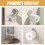 Paper Towel Hanger Wall Mount White 6