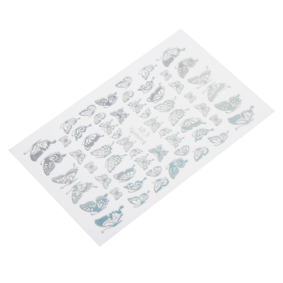 12 Butterfly Nail Art Stickers Set