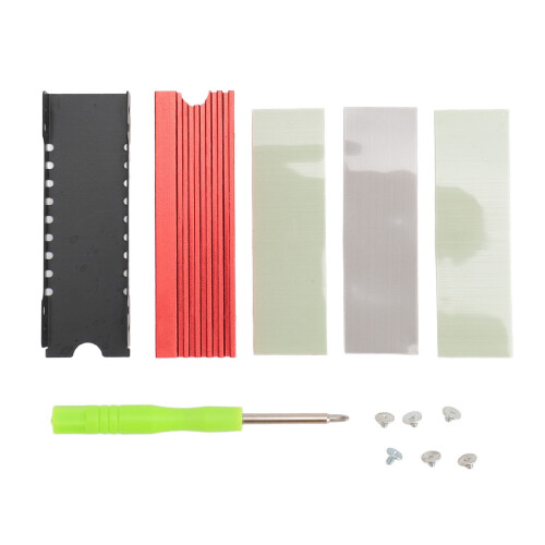 Red M.2 NVME Heatsink for PS5 Expansion Storage 1