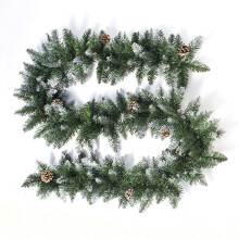 Guirlanda de Natal com Pinhas, Compatível com Árvores Artificiais, para Escadas, Lareira, Porta, Decoração de Natal, Jardim e Casa