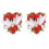 2X Diamant Iomlán Babhta 5D DIY "Colúr Bláth Grá" Diamant Bróidnithe - Bronntanas Rhinestone 1