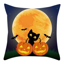 YOTQUSKI povlaky na polštáře, halloweenské povlaky na polštáře, halloweenský povlak na polštář, lněný povlak na polštář na pohovku,