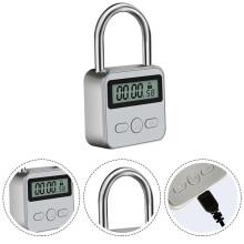 Kovový zámek s časovačem, LCD displej, multifunkční elektronický čas, maximální čas 99 hodin