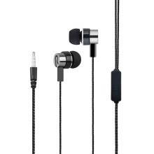 Kopfhörer mit Mikrofon, HiFi-Stereo-Sound, geräuschisolierend, ergonomischer Sport-Ohrhörer