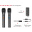 Wireless Microphone VHF Professional 2-Channel Handheld 1