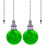 Crystal ceiling fan pull chains 21 inch 2 pcs 1