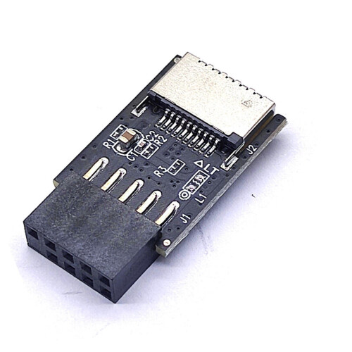 GUYUTING USB2.0 til USB3.2 han-adapter Konverter bundkortheader til hurtigere dataoverførsel
