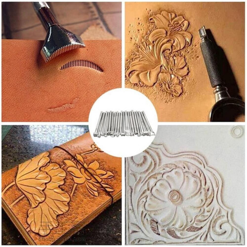 Leather Carving Tools Set 20-Piece Printing Punches