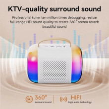 Microfono altoparlante Bluetooth K Song Microfono audio Karaoke Bambini Portatile Casa K-Song Stereo Integrato A