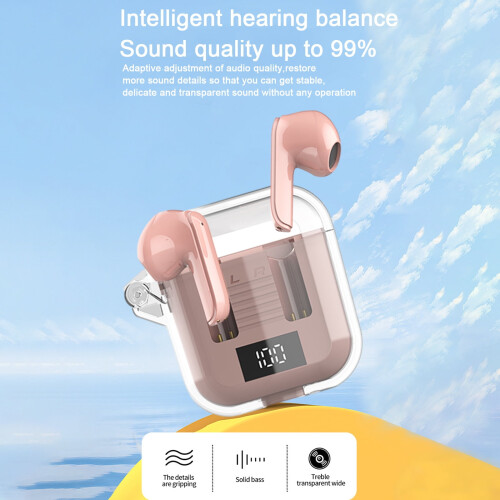 Jacenvly Bluetooth 5.3 Earbuds with Charging Case 1