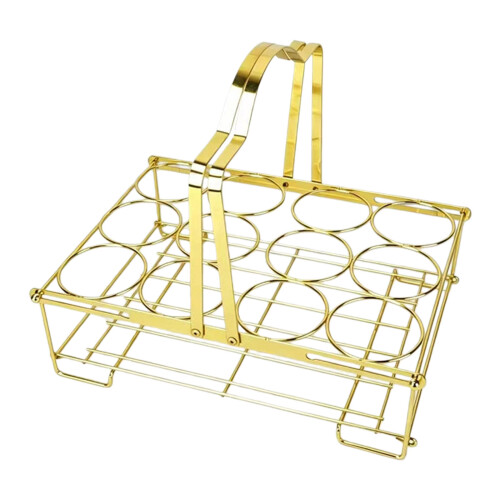 Wunderschöne, glatte goldene Flaschenaufbewahrung, ideal für