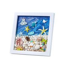 Cagnkofi Arte Oceânica para Crianças com Molduras, Kits de Projetos de Arte de Organismos Marinhos, Materiais de Artesanato para as Festas,