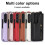 Capa resistente para celular com anel de fixação (compatível com Samsung Galaxy Z Fold7) Vermelha 1