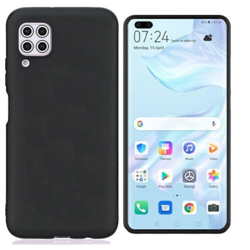 Compatível com Samsung Galaxy A42 5G - Capa protetora fosca em TPU - Preta