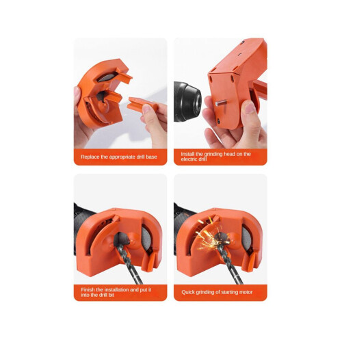 2X Multipurpose Drill Bit Grinding Sharpener Wear-Resistant Diamond Grinding for Impact Electric Drill Sharpener Bits 2