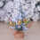 Mini Christmas Tree Bottle Brush Pine with Wooden Base 4