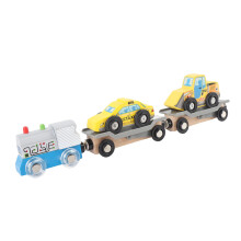 Portable Wooden Train Set for Creative Play