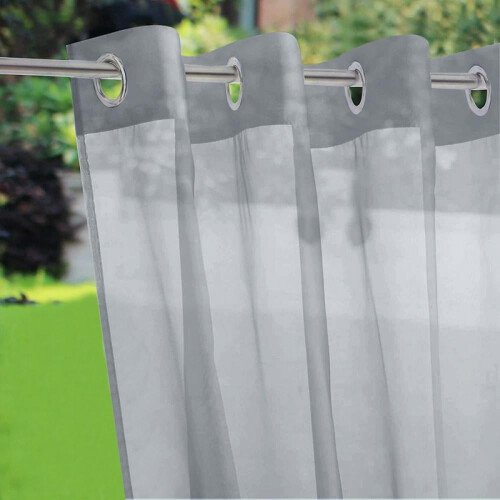 Sheer curtain panel UV protective waterproof 1 pc 1