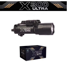 (Black) X300U 500LM LED Weapon Flashlight 20mm Picatinny for Rifle Gun