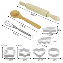 15 Pcs Kids Baking Tools with Chef Hat