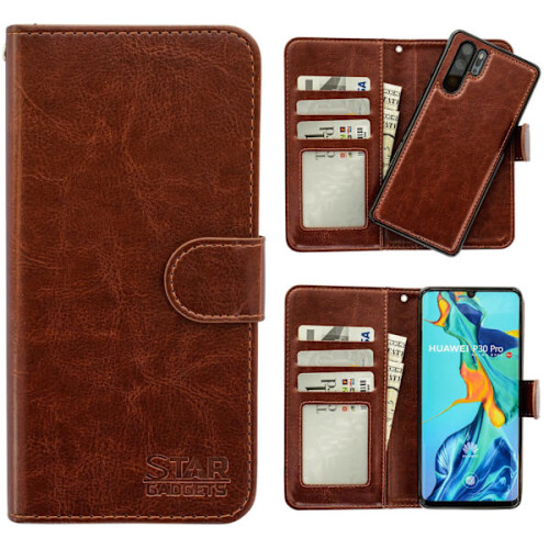 Proteja seu Huawei P30 Pro com esta capa de couro marrom! 1