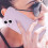 Capa protetora de silicone à prova de choque, compatível com iPhone 13, com estampa de coração, para meninas. Cor: roxa. 5