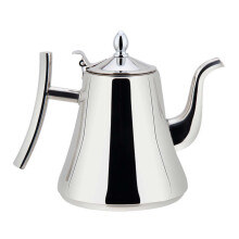 Tetera con filtro de acero inoxidable 201, cuello de ganso, 2.4L