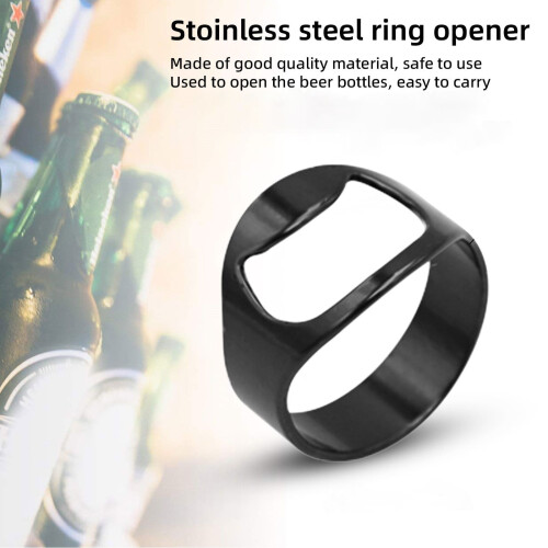 Bartender Ring Set Stainless Steel 3 Pieces 2
