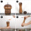 Wood Pepper Grinder Set Oak 10 inch 2 pcs 4