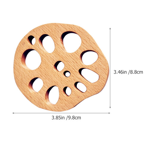 2 hölzerne Kaffeeuntersetzer – braune Tischsets 1