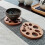 2 hölzerne Kaffeeuntersetzer – braune Tischsets 5