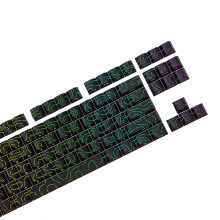 Haltbarkeits-PBT-Tastenkappen-Set für mechanische-Schwarz