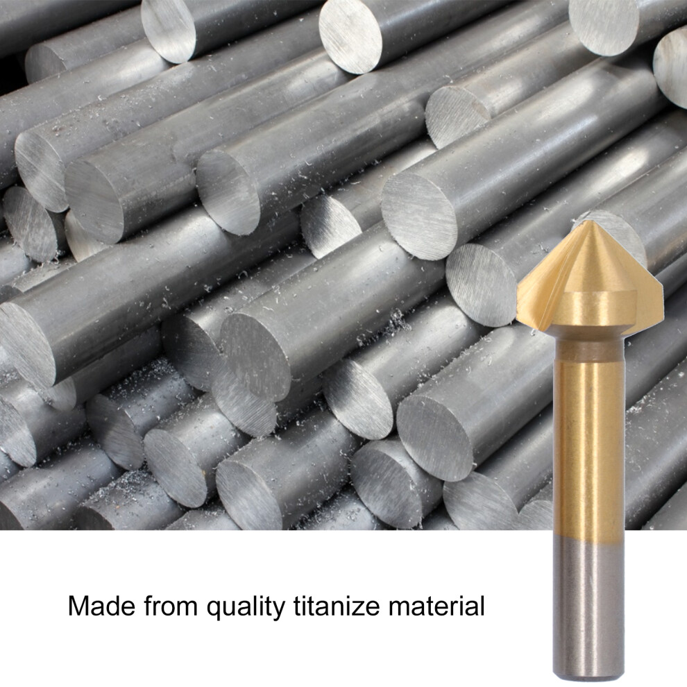 8Pcs HSS Titanium Countersink Bit Set