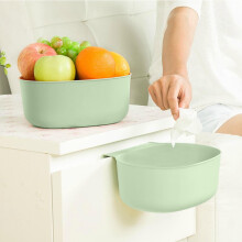 White Plastic Storage Bin with Four Handles, 1 Pack