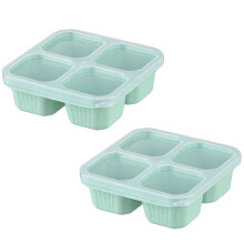 Marmita Bento com 4 Compartimentos, Reutilizável, para Preparar Refeições e Preparar Almoços, Ideal para Crianças e Adultos. Compartimentos