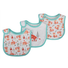 Baby Bib Set 3 Pack Soft Knitted Cotton