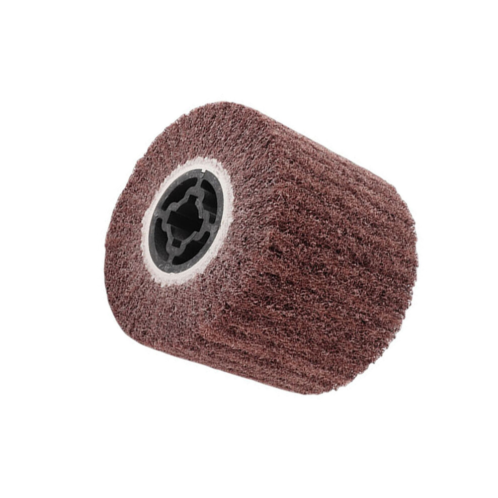 Rubber Core Wire Wheel Brush Drum 120mm 80 Grit