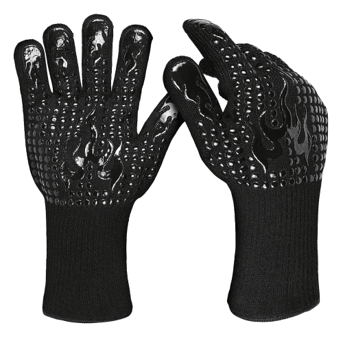 Hitzebeständige Ofenhandschuhe (500 C), 2er-Pack