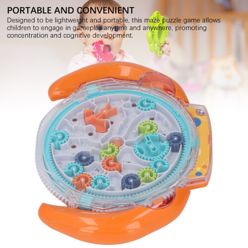 Kids 3D Maze Puzzle Gear Orange 2