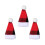 Sacs à couverts de Noël à carreaux, lot de 3 1