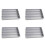 4-Pack Battenberg Cake Tin, Anodised Aluminium, Silver 1