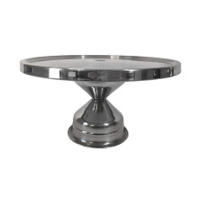 Alzata per torte in acciaio inox color argento da 33 cm (13 pollici)