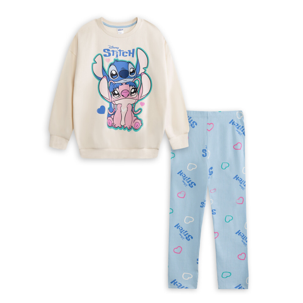 Disney (5-6 Years) Lilo & Stitch Sweatshirt And Joggers Set (Girls Multicoloured)