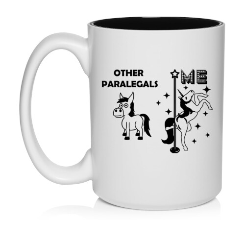 Κεραμική κούπα καφέ Paralegal Unicorn 15oz