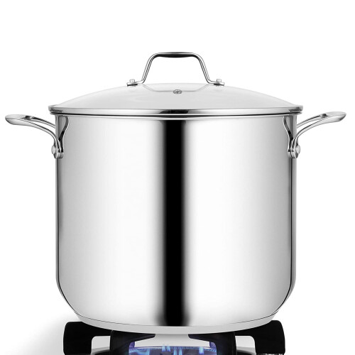 Olla de acero inoxidable NutriChef de 15 cuartos