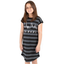 (7-8 Years) Friends Short Sleeve Nightdress (Girls Grey)